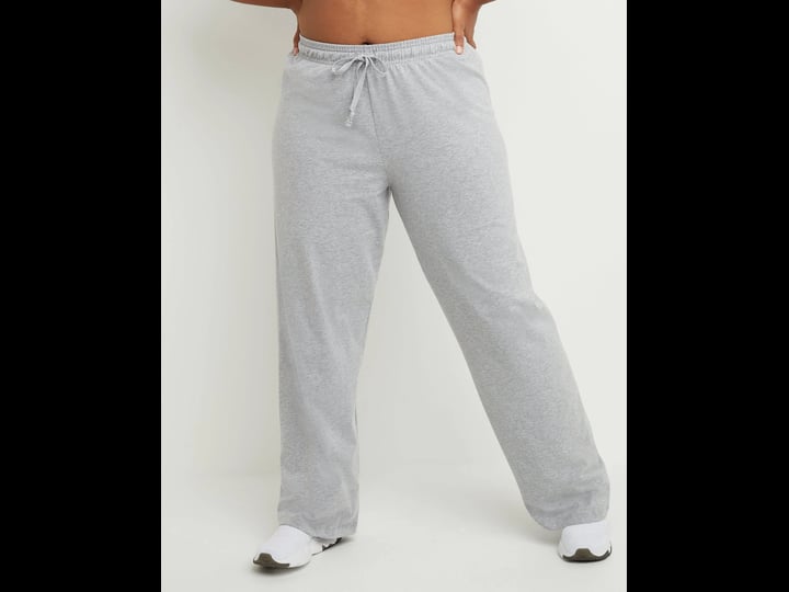 champion-womens-plus-jersey-pants-oxford-grey-1