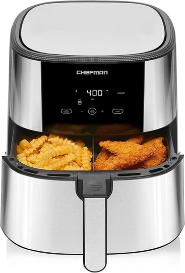 chefman-8-qt-turbofry-stainless-steel-air-fryer-with-basket-divider-1
