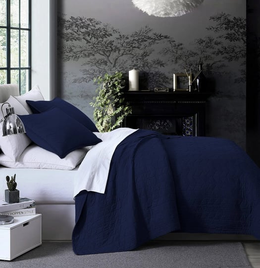 chezmoi-collection-madrid-herringbone-geometric-solid-cotton-lightweight-quilt-3-piece-quilt-set-kin-1