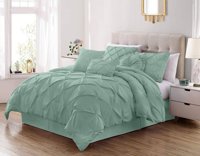 chezmoi-collection-sydney-7-piece-pintuck-comforter-set-california-king-seafoam-green-1