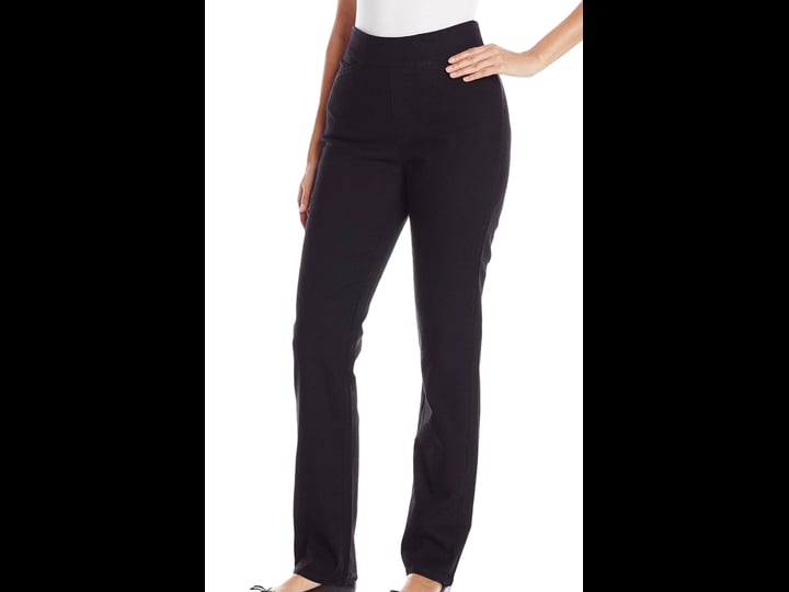 chic-womens-easy-fit-elastic-waist-pull-on-pant-size-16-black-1