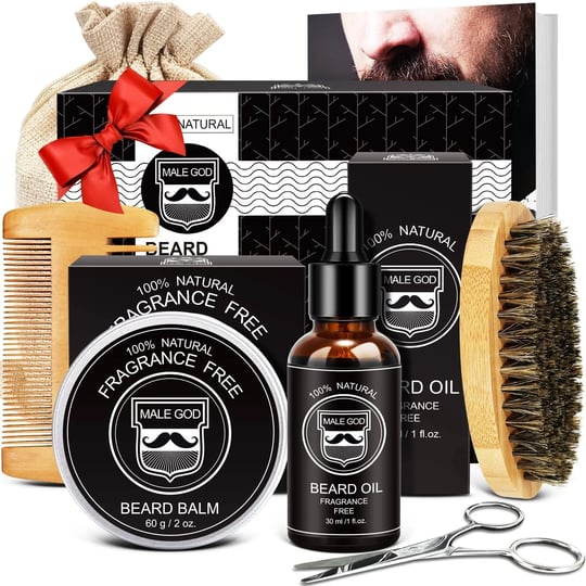 christmas-gifts-for-men-beard-kit-with-beard-oil-beard-balm-beard-1