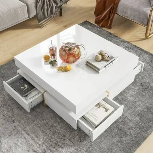 churanty-modern-square-high-gloss-coffee-table-with-4-storage-drawers-square-cocktail-tea-table-with-1