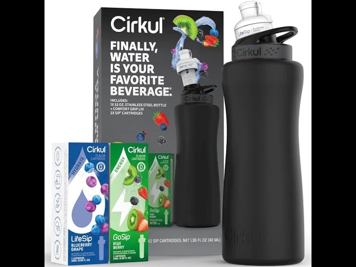 cirkul-32oz-matte-black-stainless-steel-water-bottle-starter-kit-with-black-lid-and-2-flavor-cartrid-1