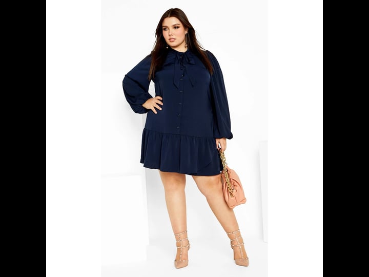 city-chic-plus-size-dress-charlie-in-true-navy-size-14-avenue-1