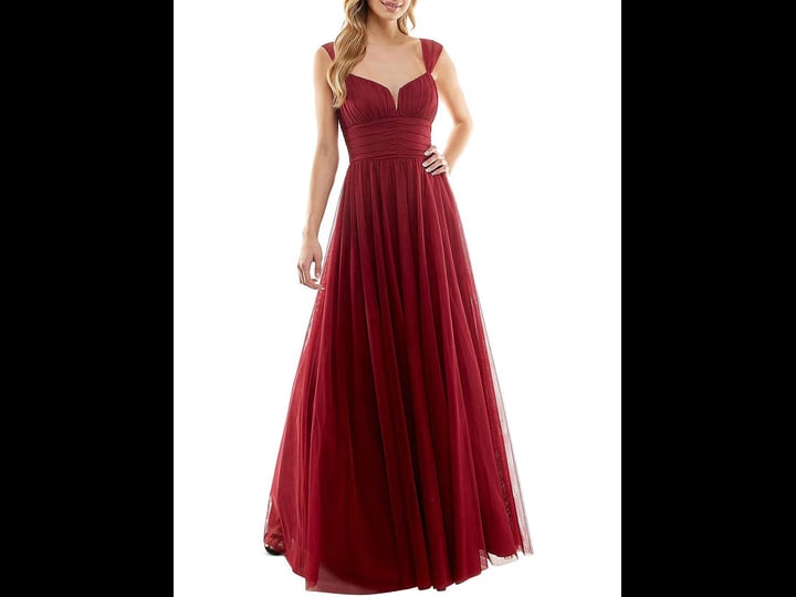 city-studio-juniors-emma-womens-pleated-polyester-evening-dress-15-merlot-1