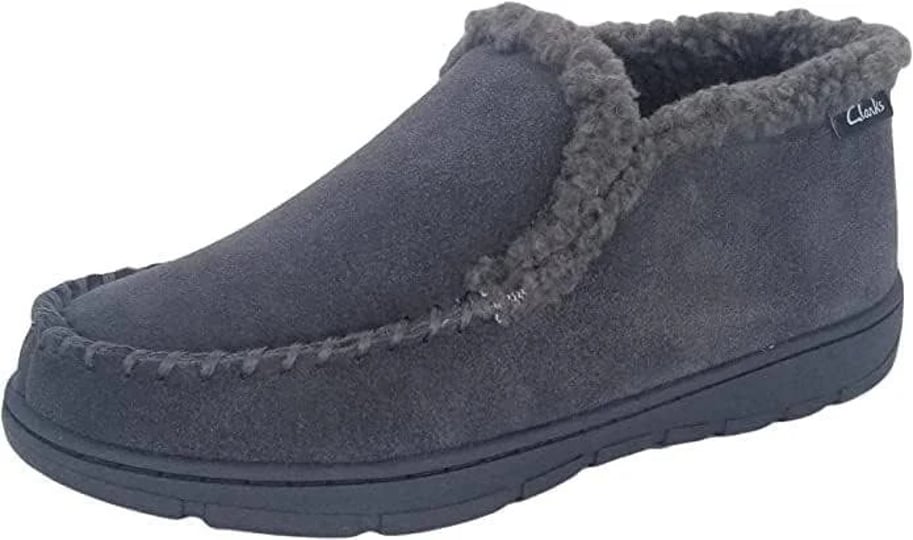 clarks-mens-suede-leather-sherpa-lined-ankle-bootie-slippers-indoor-outdoor-slip-ons-comfy-durable-a-1