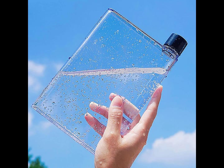 clear-reusable-slim-flat-water-bottle-420ml-portable-fits-in-pocket-random-corner-transparent-portab-1