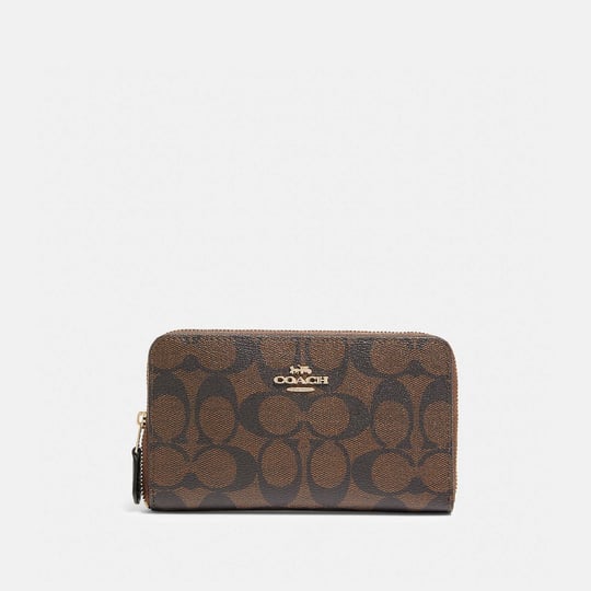 coach-outlet-medium-id-zip-wallet-in-signature-canvas-brown-1
