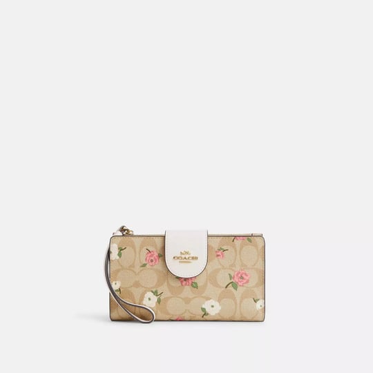 coach-outlet-phone-wallet-in-signature-canvas-with-floral-print-womens-wallets-multi-1