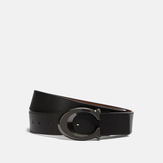 coach-outlet-signature-buckle-cut-to-size-reversible-belt-38-mm-gunmetal-black-dark-saddle-one-size-1