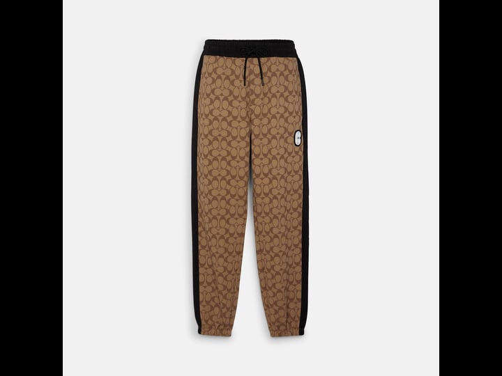 coach-outlet-signature-jogger-brown-1
