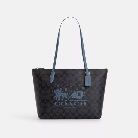 coach-zip-top-tote-in-signature-canvas-with-horse-and-sleigh-1