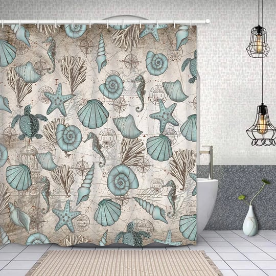 coastal-shower-curtain-beach-ocean-shower-curtain-vintage-nautical-bathroom-curtain-with-12-hooks-tu-1