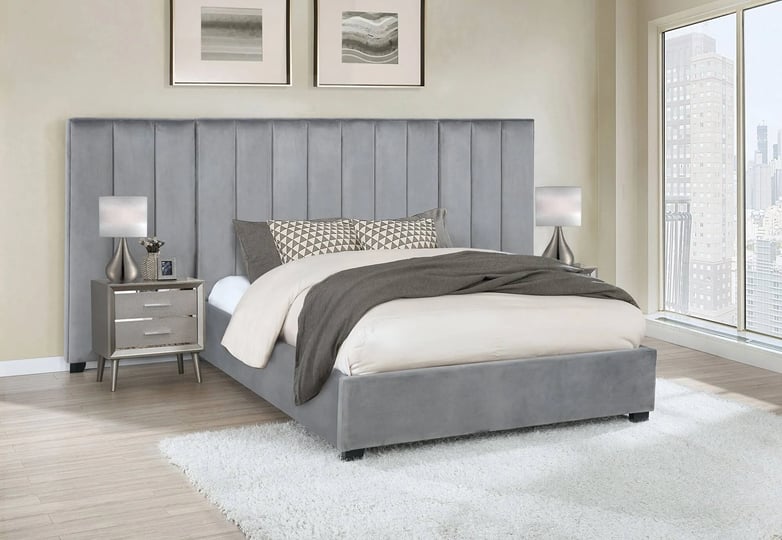 coaster-arles-grey-vertical-channeled-tufted-queen-bed-1