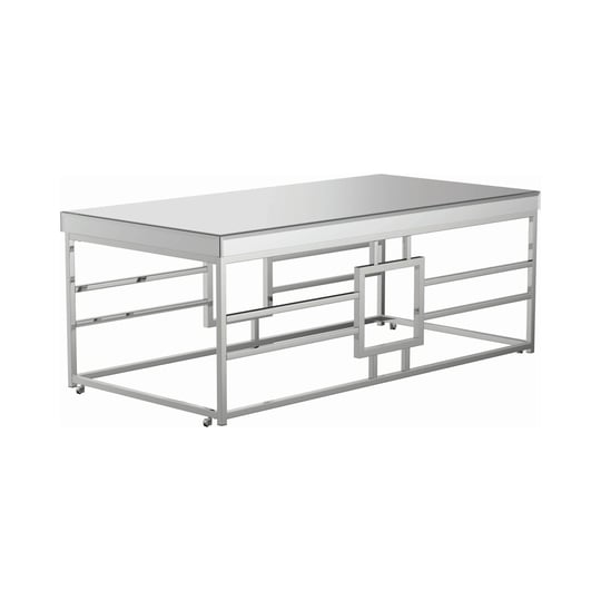 coaster-chrome-geometric-frame-rectangular-coffee-table-1