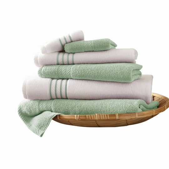 cocina-dana-soft-egyptian-cotton-towel-set-with-striped-sage-green-white-6-piece-1