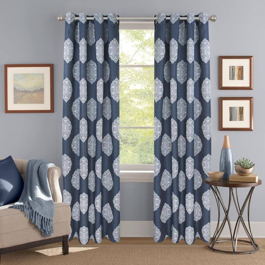colordrift-leila-jacquard-navy-polyester-light-filtering-window-panel-52-in-w-x-84-in-l-blue-1