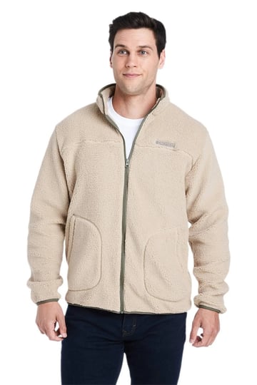 columbia-mens-rugged-ridge-ii-sherpa-full-zip-fleece-jacket-ancient-fossil-s-1