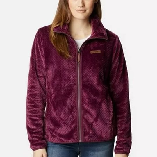 columbia-womens-fire-side-ii-sherpa-full-zip-fleece-jacket-womens-size-xs-purple-1