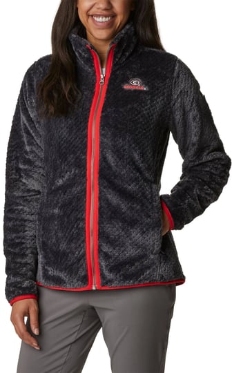 columbia-womens-georgia-bulldogs-black-fire-side-sherpa-full-zip-jacket-small-1