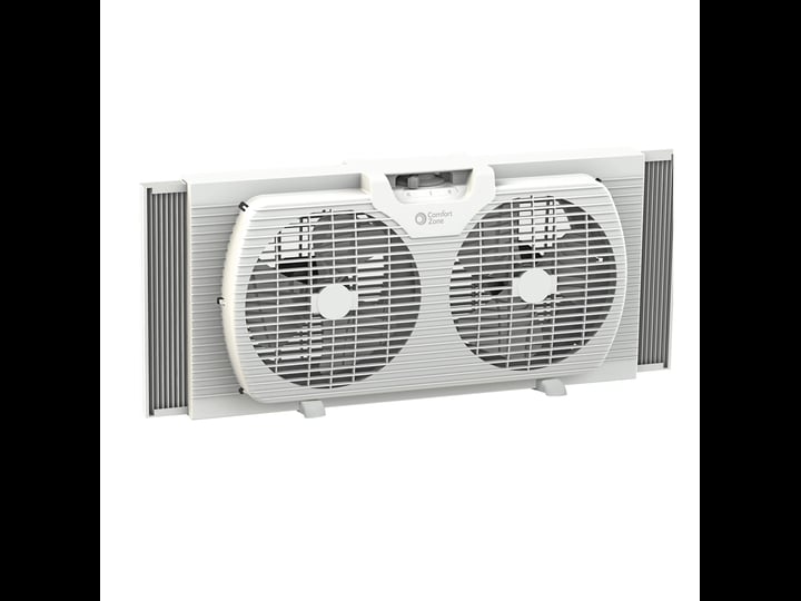 comfort-zone-twin-window-fan-with-2-speeds-and-7-in-blades-white-1