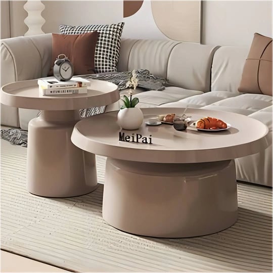 contemporary-metal-nested-tray-coffee-table-set-of-2-pink-1