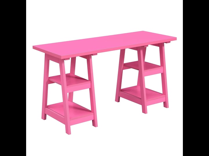 convenience-concepts-designs2go-double-trestle-desk-pink-1