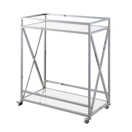 convenience-concepts-oxford-chrome-glass-bar-cart-with-shelf-1