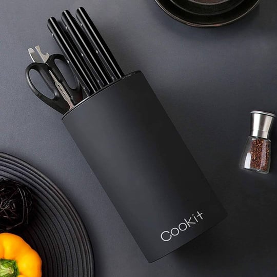 cookit-round-black-universal-knife-block-holder-with-scissors-slot-1