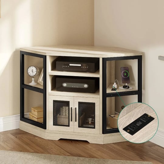 corner-tv-stand-with-power-outlet-in-white-oak-for-living-room-1