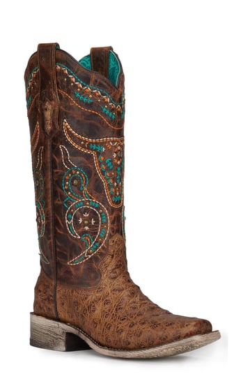 corral-womens-honey-brown-ostrich-with-skull-embroidery-wide-square-toe-exotic-cowboy-boots-1