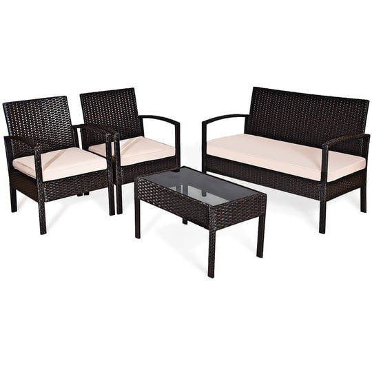 costway-4-piece-patio-rattan-conversation-furniture-set-cushioned-seat-glass-table-1