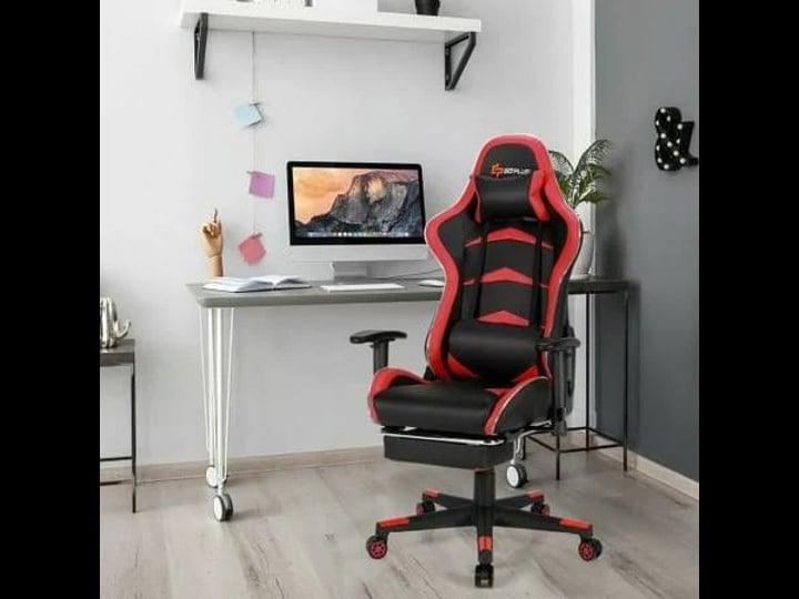 costway-massage-led-gaming-chair-with-lumbar-support-footrest-red-metal-expression-desks-1