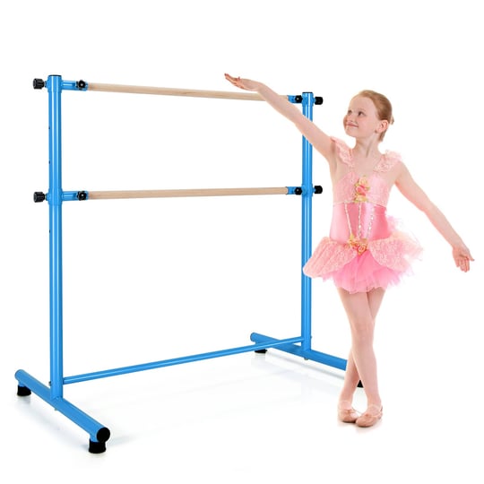 costzon-portable-ballet-barre-4ft-height-adjustable-double-wood-bar-freestanding-fitness-dance-bar-b-1