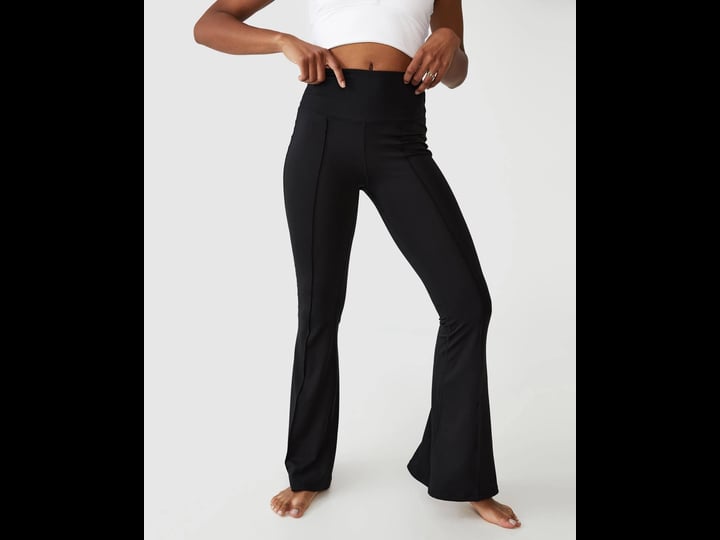 cotton-on-womens-contouring-yoga-flare-pants-black-size-l-1