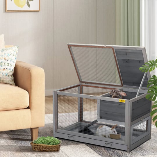 coziwow-2-story-wooden-rabbit-hutch-indoor-nesting-area-1