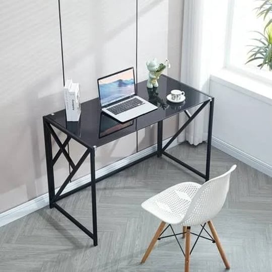cqsxda-tempered-black-glass-computer-desk-laptop-desk-pc-laptop-table-with-metal-frame-writting-desk-1