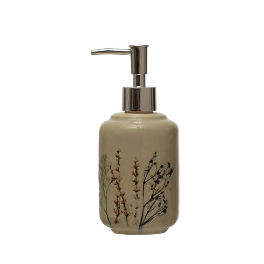 creative-co-op-debossed-stoneware-floral-soap-dispenser-reactive-crackle-glaze-1