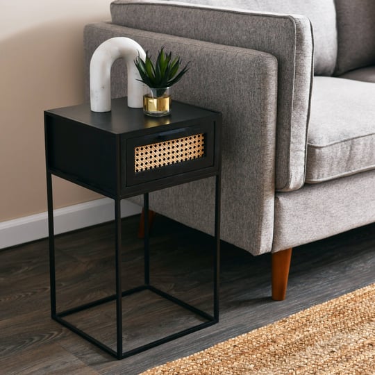 creative-co-op-metal-mango-wood-nightstand-with-woven-cane-end-table-black-finish-1