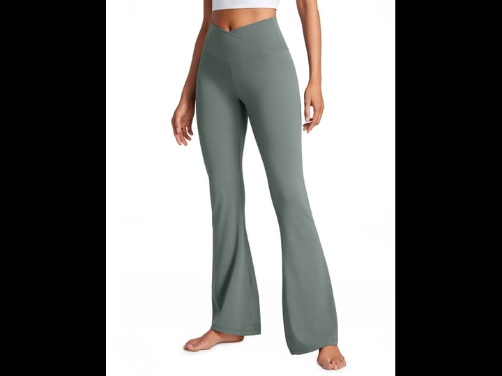 crz-yoga-women-butterluxe-v-crossover-high-waist-flare-leggings-31-grey-sage-xs-1