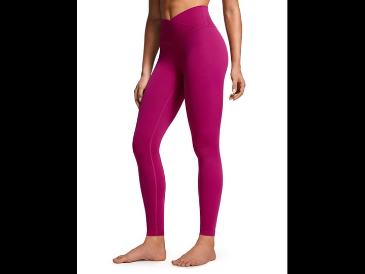 crz-yoga-womens-high-rise-butterluxe-yoga-leggings-28-v-cross-waist-magenta-purple-xs-1