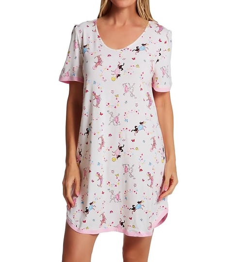 cuddl-duds-womens-short-sleeve-sleepshirt-ivory-small-cotton-1