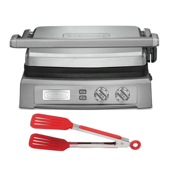 cuisinart-gr-150-griddler-deluxe-brushed-stainless-with-nylon-flipper-tongs-1