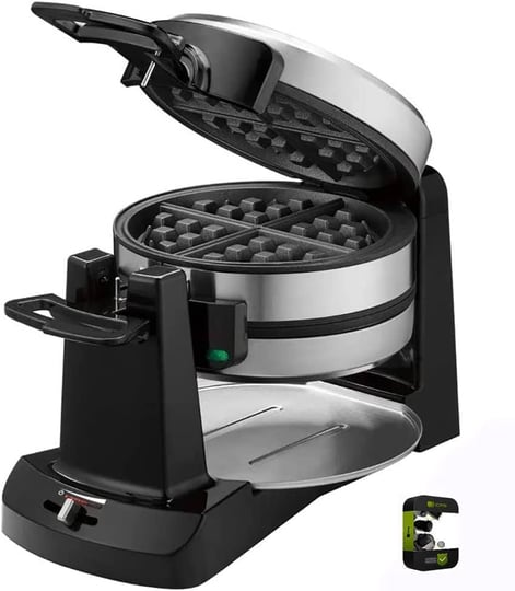 cuisinart-waf-f40-double-flip-belgian-waffle-maker-black-stainless-bundle-with-1-yr-cps-enhanced-pro-1