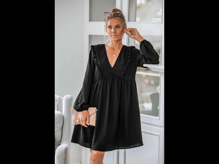 cupshe-black-dress-onyx-ruffled-chelsea-collar-dress-black-m-1