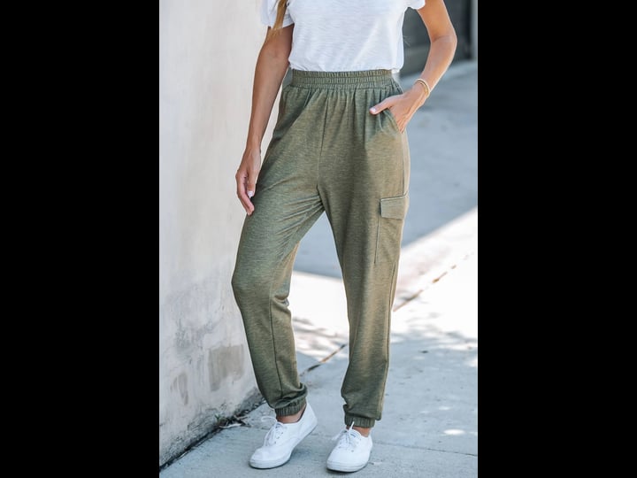 cupshe-olive-smocked-pocket-joggers-olive-l-1