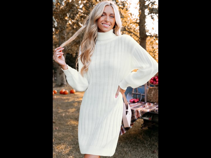 cupshe-turtleneck-sweater-ribbed-turtleneck-sweater-dress-white-s-1