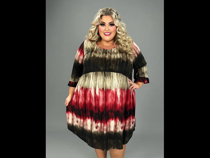 curvy-boutique-plus-size-clothing-69-pq-a-undeniably-sharp-brown-print-babydoll-dress-curvy-brand-ex-1