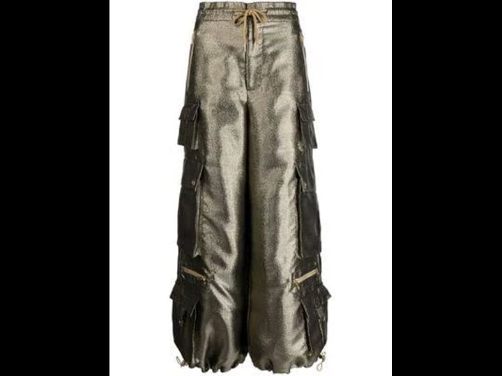 cynthia-rowley-metallic-lurex-cargo-trousers-gold-1
